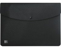 Oxford Urban pochette documents, fermeture à bouton-poussoir, format A5, en PP, noir