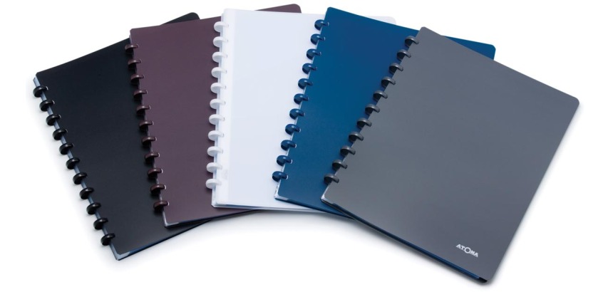 Atoma showalbum, voor ft A4, uit PP, met 60 tassen, geassorteerde kleuren