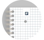 Oxford Origin cahier spiralé, ft A4+, 140 pages, quadrillé 5 mm, bleu