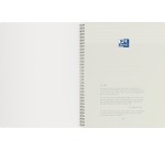 Oxford Origin cahier spiralé, ft A4+, 140 pages, quadrillé 5 mm, bleu