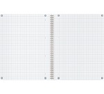 Oxford Origin cahier spiralé, ft A4+, 140 pages, quadrillé 5 mm, bleu