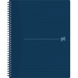 Oxford Origin spiraalschrift, ft A4+, 140 bladzijden, geruit 5 mm, blauw