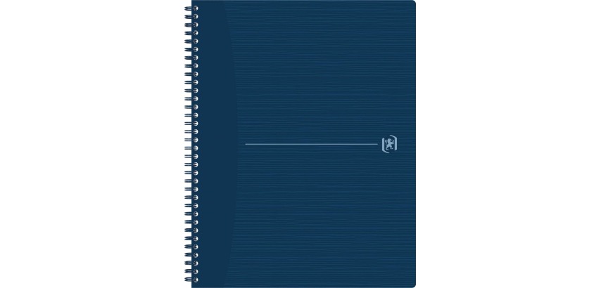 Oxford Origin cahier spiralé, ft A4+, 140 pages, quadrillé 5 mm, bleu