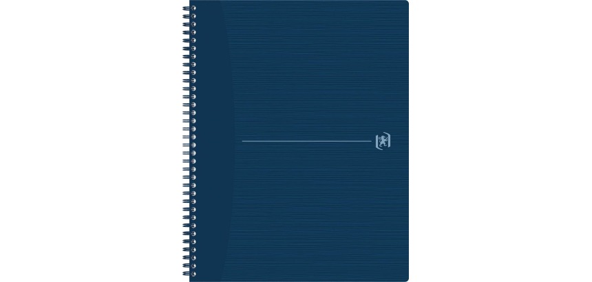 Oxford Origin cahier spiralé, ft A4+, 140 pages, quadrillé 5 mm, bleu
