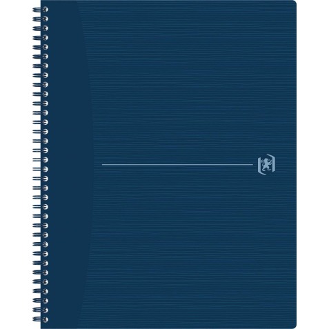 Oxford Origin cahier spiralé, ft A4+, 140 pages, quadrillé 5 mm, bleu