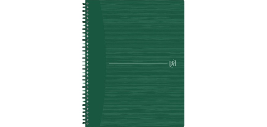 Oxford Spiralblock Origin A4+ liniert 140 Seiten 80g grün