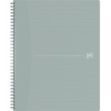 Oxford Origin spiral notebook, A4+ size, 140 pages, 5 mm squared, gray
