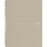 Oxford Origin spiral notebook, A4+ size, 140 pages, 5 mm squares, sand