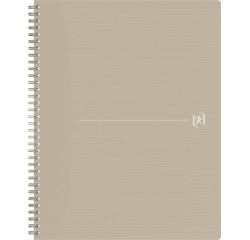 Oxford Origin cahier spiralé, ft A4+, 140 pages, quadrillé 5 mm, sable