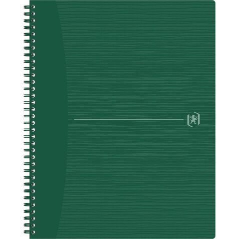 Oxford Origin cahier spiralé, ft A4+, 140 pages, quadrillé 5 mm, vert