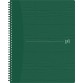 Oxford Origin cahier spiralé, ft A4+, 140 pages, quadrillé 5 mm, vert