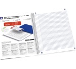 Oxford Iconics cahier spiralé, ft B5, 120 pages, quadrillé 5 mm, couleurs assorties