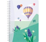 Oxford Horizons spiraalschrift, ft A5, 120 bladzijden, geruit 5 mm, geassorteerde kleuren