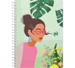 Oxford Horizons spiraalschrift, ft A5, 120 bladzijden, geruit 5 mm, geassorteerde kleuren
