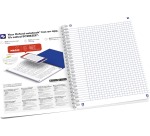 Oxford Horizons spiraalschrift, ft B5, 120 bladzijden, geruit 5 mm, geassorteerde kleuren