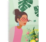 Oxford Horizons spiraalschrift, ft B5, 120 bladzijden, geruit 5 mm, geassorteerde kleuren