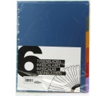 Atoma-Zwischenblätter, für Hefte A4+, 2 Taschen, aus PP, Satz mit 6 Stück, verschiedene Farben