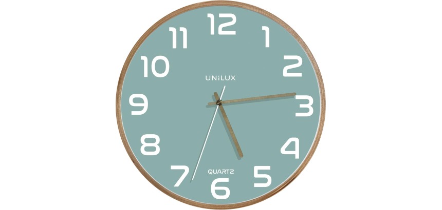 Horloge murale à quartz 'BALTIC', bleu