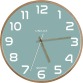 Unilux Baltic horloge murale, diamètre 30,5 cm, cadre en bois, vert clair