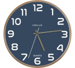 Horloge murale à quartz 'BALTIC', bleu