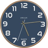 Wandklok met quartzhorloge 'BALTIC' blauw