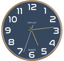 Horloge murale à quartz 'BALTIC', bleu