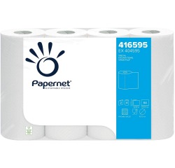Papernet rouleau d'essuie-tout, 2 plis, 64 feuilles, paquet de 4 rouleaux