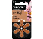 Duracell Hearing Batterie DA312 Ø7,9mm 180mAh 6 Stück