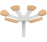 Unilux portemanteau Aurora, blanc