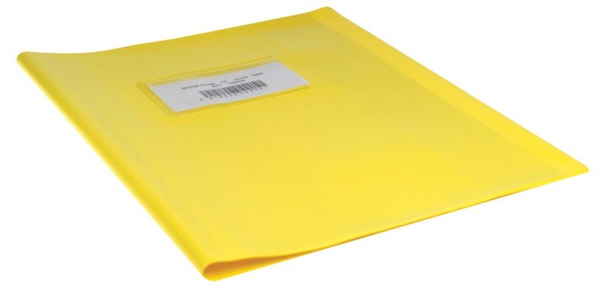 Bronyl protège-cahiers ft 16,5 x 21 cm (cahier), jaune