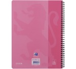 Bloc de cours Oxford School A4+ ligné 23 perf 160 pages 80g rose