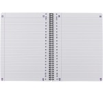 Bloc de cours Oxford School A4+ ligné 23 perf 160 pages 80g rose