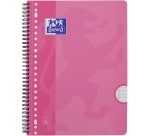 Bloc de cours Oxford School A4+ ligné 23 perf 160 pages 80g rose
