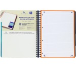 Cahier Oxford Projectbook School A4+ ligné 4 perf 240 pages 80g aqua