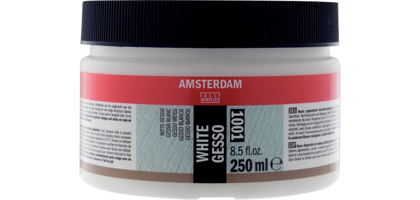 Amsterdam gesso blanc, bouteille de 250 ml