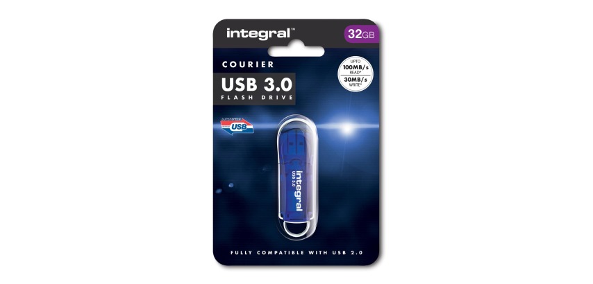 Integral COURIER USB 3.0 Flash Drive, 32 GB
