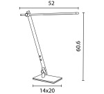 Unilux lampe de bureau Lumilight, noir