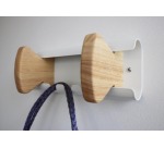 Unilux muurkapstok Aurora, wit, 2 haken