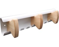 Unilux muurkapstok Aurora, wit, 3 haken