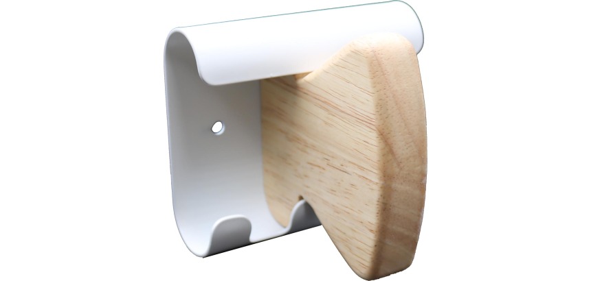 Unilux portemanteau mural Aurora, blanc, 1 crochet