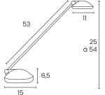Unilux desk lamp Joker Oceanis, LED, blue