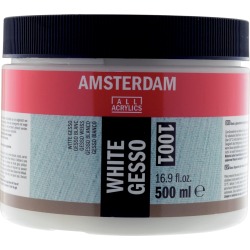 Amsterdam gesso blanc, bouteille de 500 ml