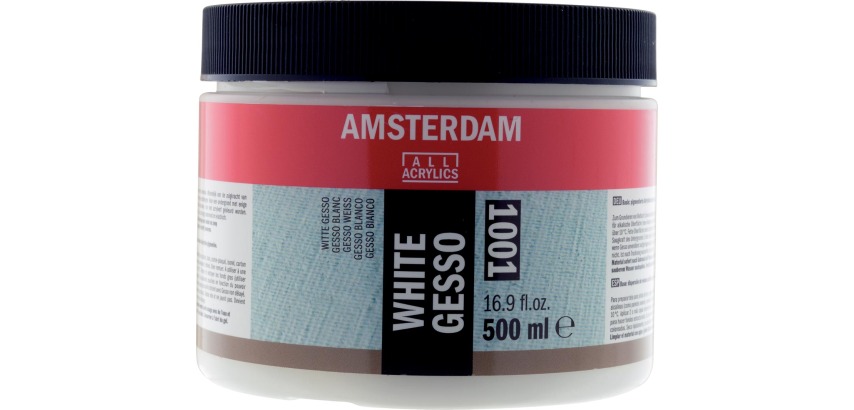 Amsterdam white gesso, 500 ml bottle