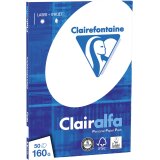 Clairefontaine Clairalfa papier de présentation A4, 160 g, paquet de 50 feuilles