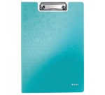 Leitz WOW plaque à pince avec couverture, ft A4, bleu glacier
