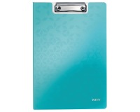 Leitz WOW klemmap met omslag, ft A4, ijsblauw