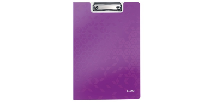 WOW clipboard with flap, A4, polyfoam, metallic