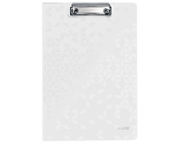 Leitz WOW klemmap met omslag, ft A4, wit