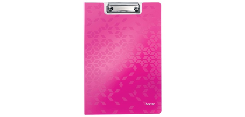 Leitz WOW Klemmbrett mit Deckel, A4, rosa