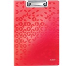 Leitz WOW plaque à pince avec couverture, ft A4, rouge